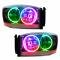 Oracle Lighting SMD Pre-Assembled Headlights, Black Bezel, ColorSHIFT 2.0 7033-333