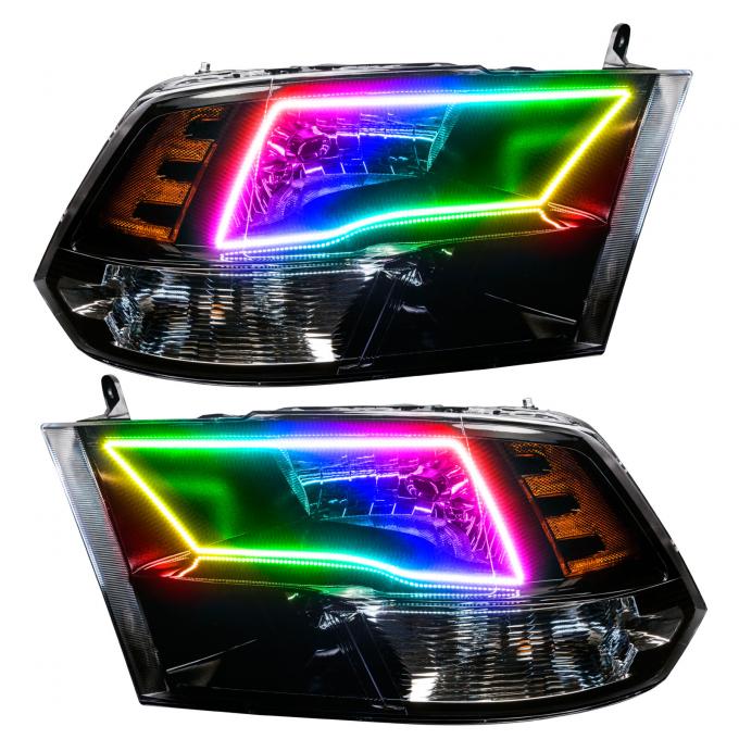 Oracle Lighting SMD Pre-Assembled Headlights, Black Bezel, ColorSHIFT 2.0 7121-333