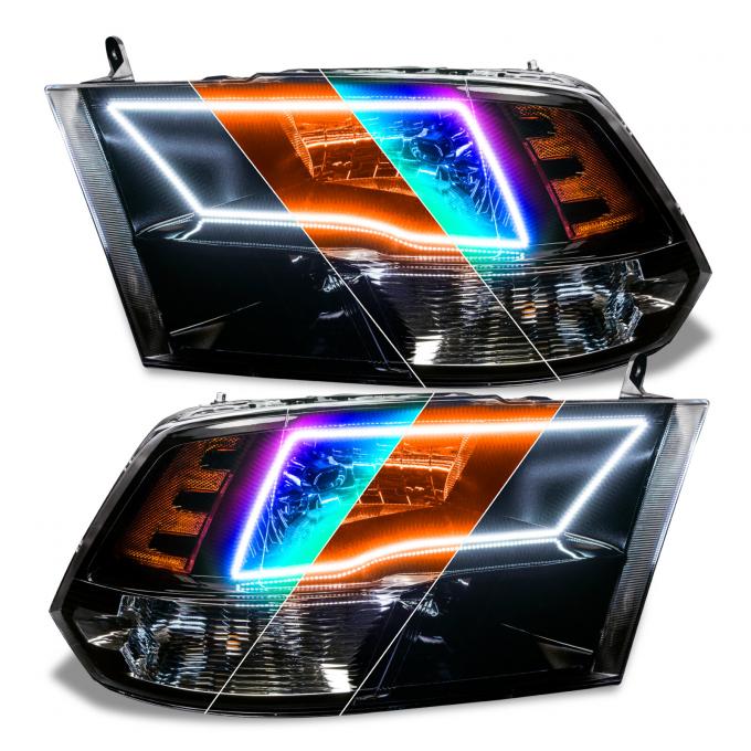 Oracle Lighting Pre-Assembled ColorSHIFT w/SWITCHBACK Halo Headlights, Black Housing 8906-334