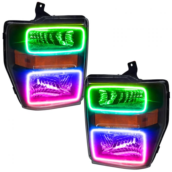 Oracle Lighting SMD Pre-Assembled Headlights, Black Bezel, ColorSHIFT 7190-330