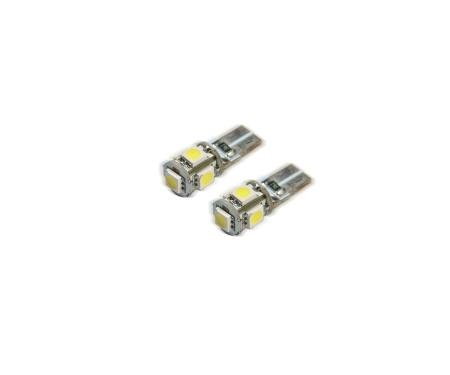 Oracle Lighting T10 5 LED 3 Chip SMD Bulbs, Red, Pair 4801-003