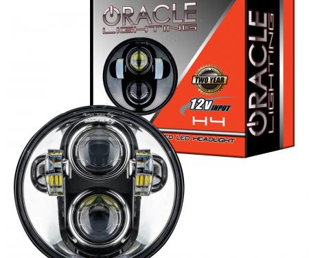Oracle Lighting 5.75 in. 40W Replacement LED Headlight, Chrome Bezel, 6000K 6913-504