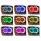 Oracle Lighting SMD Pre-Assembled Headlights, Black Bezel, ColorSHIFT, Simple 7107-504