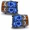Oracle Lighting Plasma Pre-Assembled Headlights, Round Style, Blue 7007-052