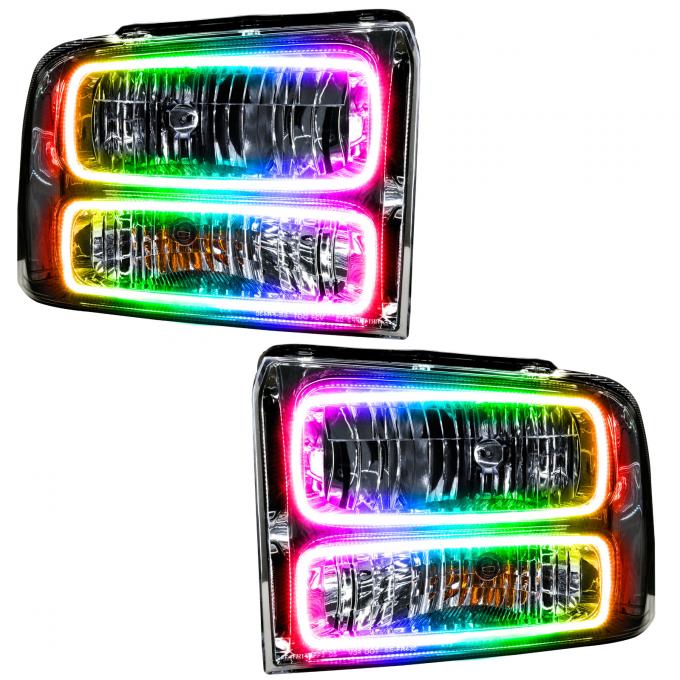 Oracle Lighting SMD Pre-Assembled Headlights, Chrome Bezel, ColorSHIFT, No Controller 7146-334