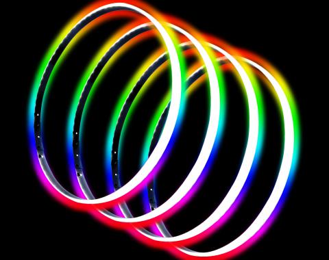Oracle Lighting ColorSHIFT LED Illuminated Wheel Rings, No Remote 4215-334