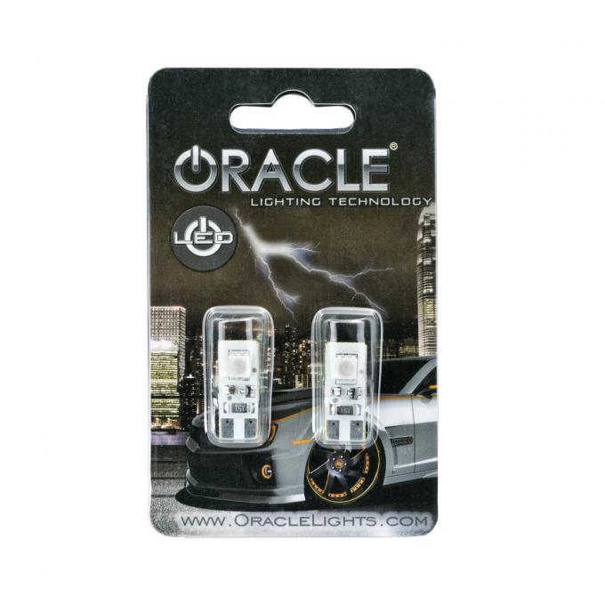Oracle Lighting T10 2 LED 3 Chip Flank Bulb, Blue, Pair 4903-002