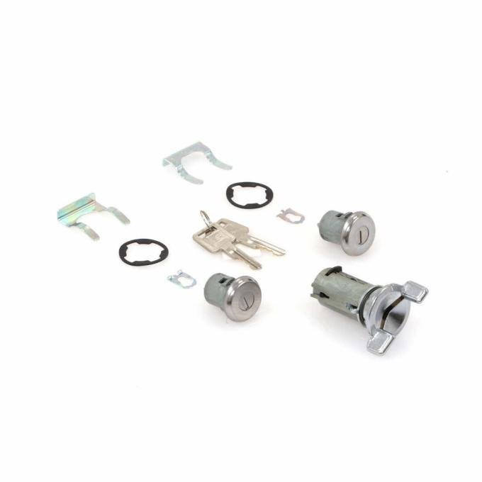 AMD Ignition-Door Lock Cylinder Set, 73-78 Chevy GMC CK Truck X462-4073-3S