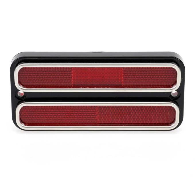 AMD Rear Side Marker Lens, Red, 18 Red LED, Stainless Bezel, 68-72 Chevy GMC CK Truck Blazer Jimmy Suburban X740-4069-D