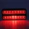 AMD Rear Side Marker Lens, Red, 18 Red LED, Stainless Bezel, 68-72 Chevy GMC CK Truck Blazer Jimmy Suburban X740-4069-D