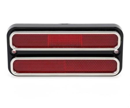 AMD Rear Side Marker Lens, Red, 18 Red LED, Stainless Bezel, 68-72 Chevy GMC CK Truck Blazer Jimmy Suburban X740-4069-D