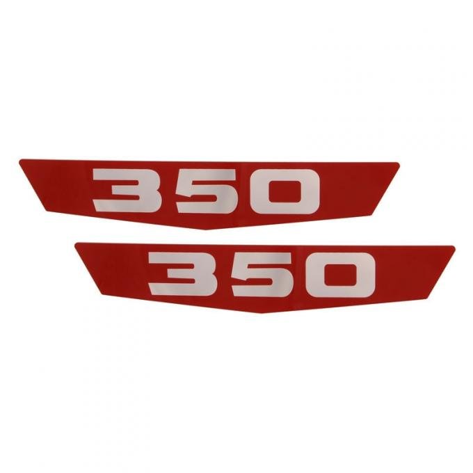 Dennis Carpenter Hood Side Emblem Plastic Insert - "350" - 1963-66 Ford Truck C3TZ-16719-350