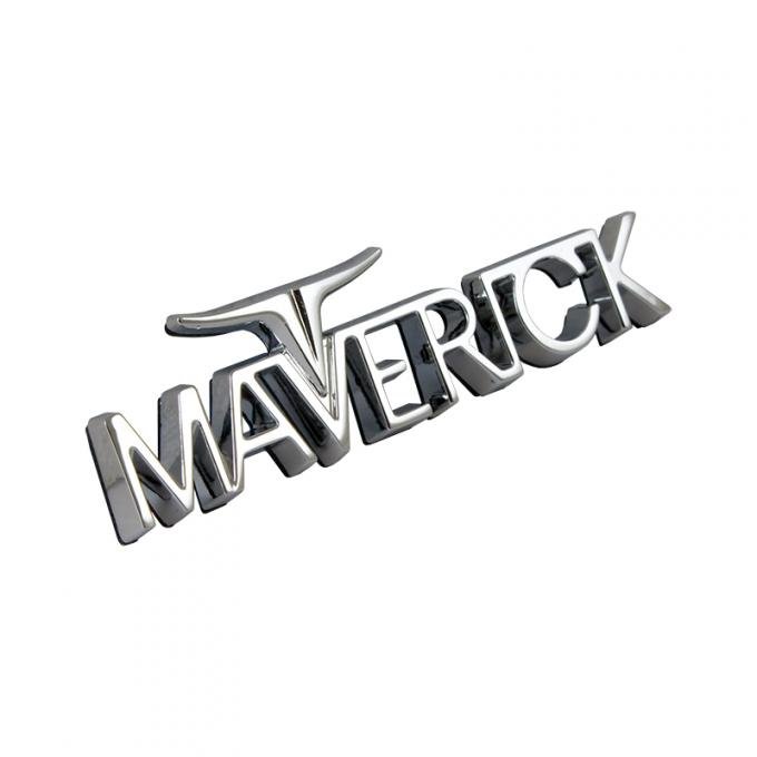 Dennis Carpenter Trunk Emblem - Chrome - 1970-75 Ford Maverick D0DZ-6242528-A