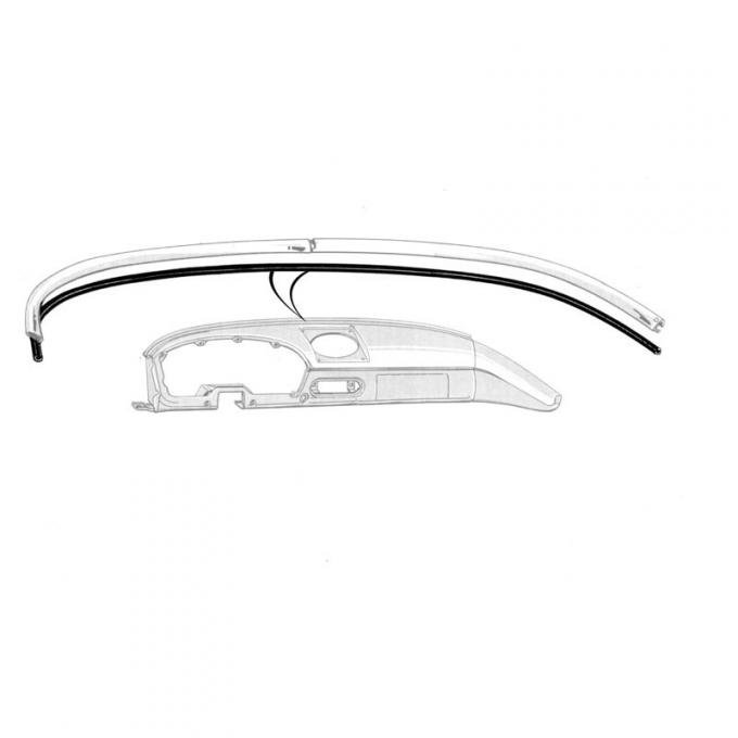 Dennis Carpenter Garnish Molding - 1957-58 Ford Car   B7A-7003127-E
