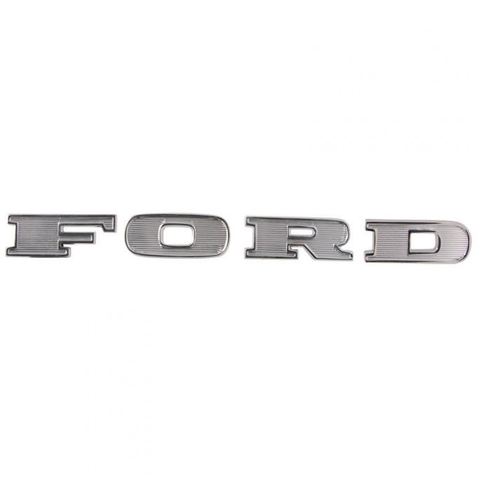 Dennis Carpenter Hood F-O-R-D Letters - 1967-69 Ford Truck     C7TZ-16606-K