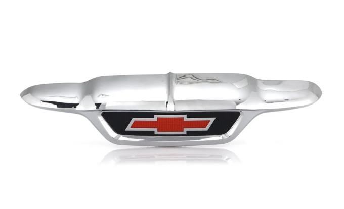 AMD Hood Front Emblem, Red Bowtie, 55 Chevy Pickup Truck Suburban X999-4055-31