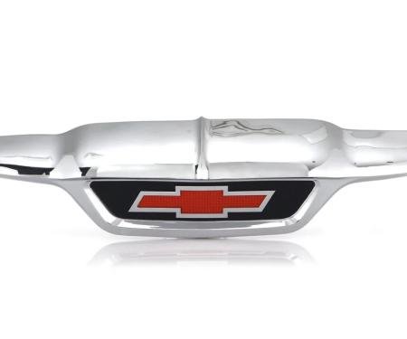 AMD Hood Front Emblem, Red Bowtie, 55 Chevy Pickup Truck Suburban X999-4055-31