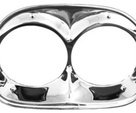 Key Parts '58-'59 Head Light Bezel Set 0847-056