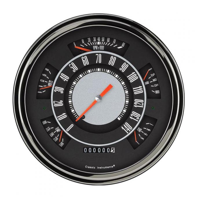 Dennis Carpenter OE Style Gauge Cluster - 1966-77 Ford Bronco FB66-OE