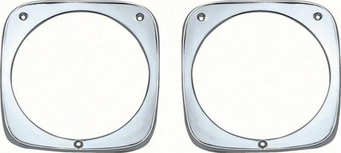 AMD Headlamp Bezels, LH/RH Pair, 64-66 Chevy Truck K-CX1227