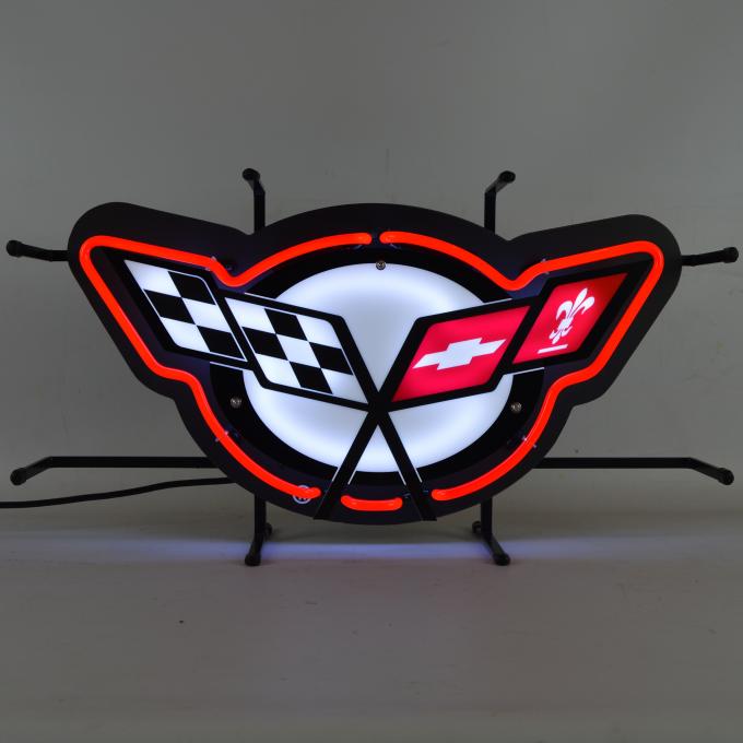 Neonetics Standard Size Neon Signs, Corvette C5 Neon Sign with Backing