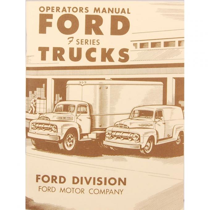 Dennis Carpenter Operator's Manual - 1951-52 Ford Truck     TR-5110