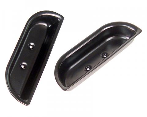 Dennis Carpenter Arm Rest Finger Cups - Metal - 1 Pair - 1973-79 Ford Truck, 1978-79 Ford Bronco D3TZ-1024142-M