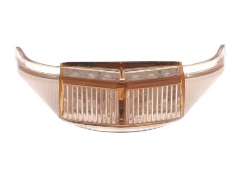 AMD License Plate Lamp Lens, Clear, 12 White LED, 12V, 55-66 Ford F100 F250 Flareside Pickup Truck X946-4555-1D