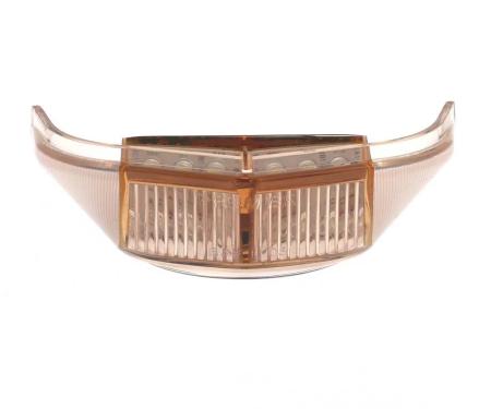 AMD License Plate Lamp Lens, Clear, 12 White LED, 12V, 55-66 Ford F100 F250 Flareside Pickup Truck X946-4555-1D