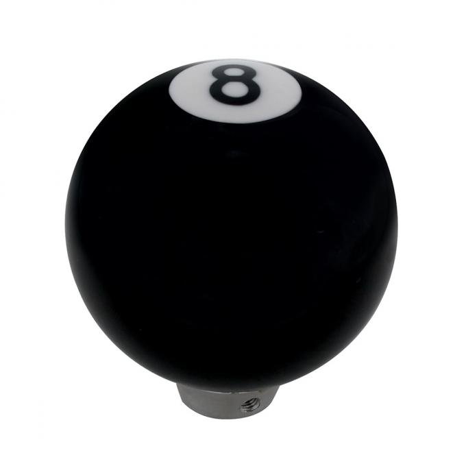 United Pacific Number "8" Pool Ball Gearshift Knob - Gloss Black 70025
