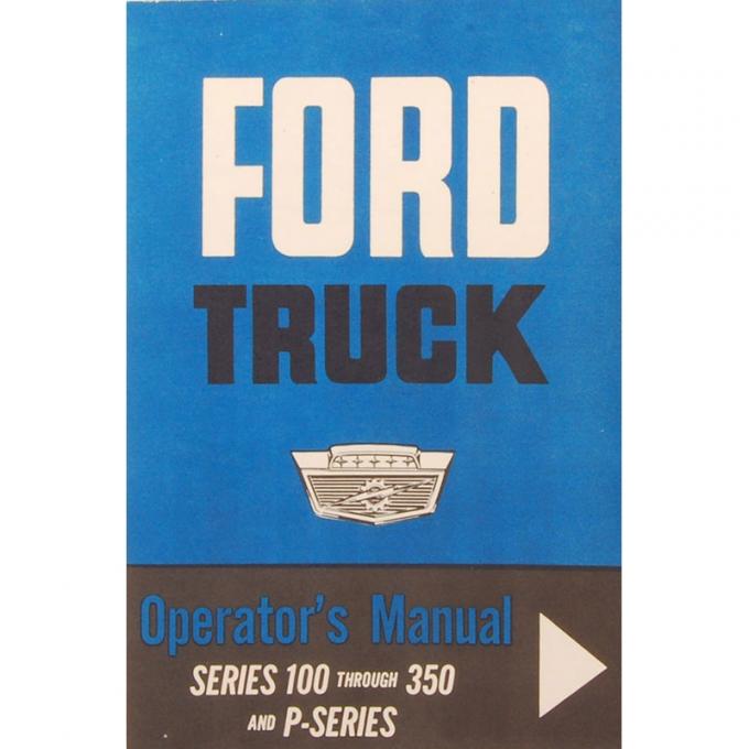 Dennis Carpenter Operator's Manual - 1963 Ford Truck     TR-6310