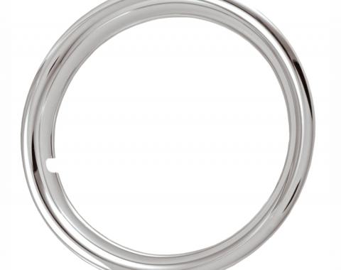 Redline Restomotive® 17" Chrome Plated Stainless Steel Trim Ring, Set of Four