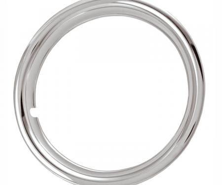 Redline Restomotive® 17" Chrome Plated Stainless Steel Trim Ring, Set of Four
