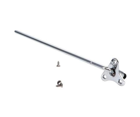 AMD Sunvisor Bracket, Chrome, LH, 54-55 Chevy GMC Pickup Truck Suburban (with screws) X646-4054-LS
