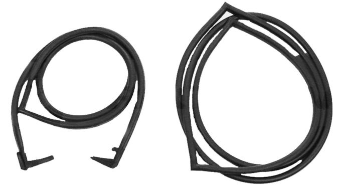 Metro Moulded Parts Door Seals, 67-72 GM Suburban, Back Left and Right Cargo Door Seals, Pair LM 121-R