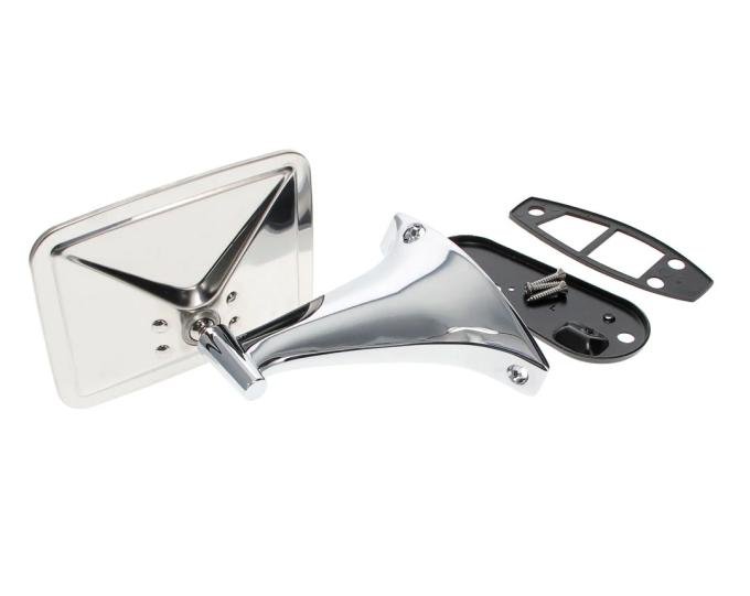 AMD Outside Rear View Mirror Kit, Stainless, RH, 70-72 Chevy GMC C/K Pickup Truck Blazer Jimmy Suburban X570-4070-RS