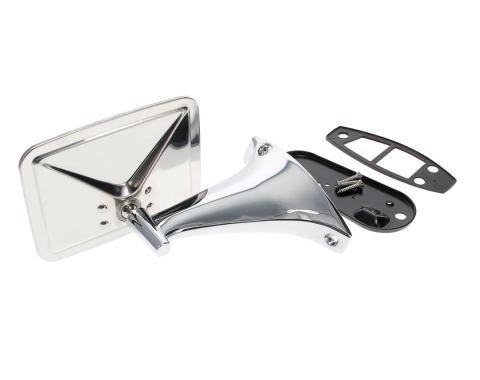 AMD Outside Rear View Mirror Kit, Stainless, RH, 70-72 Chevy GMC C/K Pickup Truck Blazer Jimmy Suburban X570-4070-RS