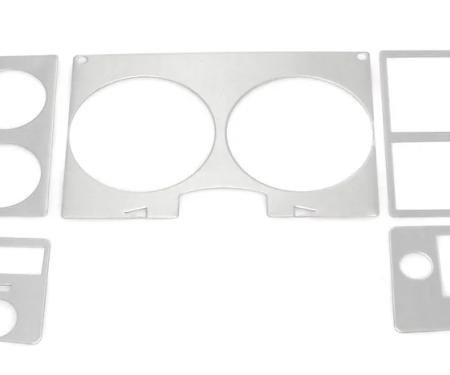 AMD Dash Bezel Trim, Brushed Aluminum, 78-80 Chevy GMC C/K Pickup Truck Blazer Jimmy Suburban w/o AC 460-4078-1B