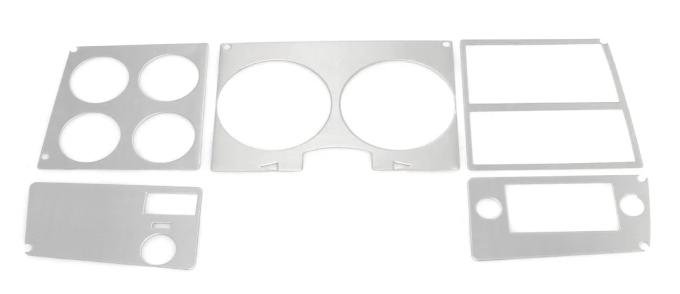AMD Dash Bezel Trim, Brushed Aluminum, 78-80 Chevy GMC C/K Pickup Truck Blazer Jimmy Suburban w/o AC 460-4078-1B