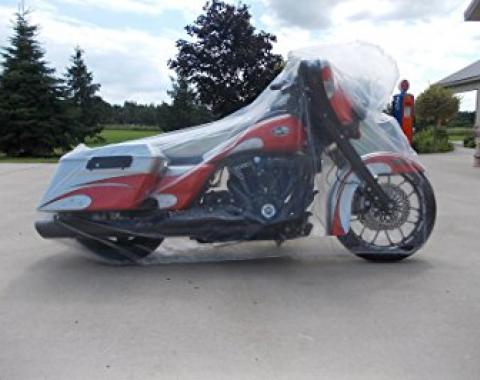 Motorcycle Cover, Disposable Clear