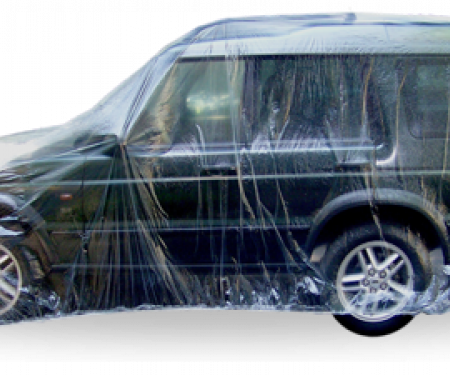 Car Cover, Disposable Clear, Large, Case of 20