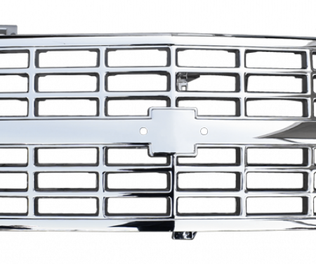 Key Parts '88-'93 Custom All Chrome Grille for Trucks with Composite Headlights 0852-044G