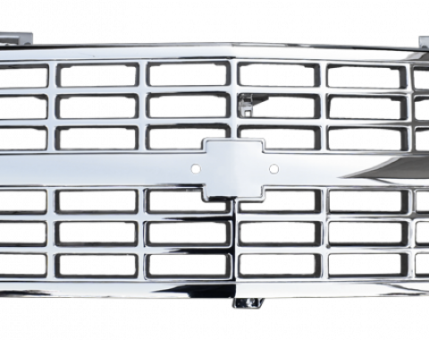 Key Parts '88-'93 Custom All Chrome Grille for Trucks with Composite Headlights 0852-044G