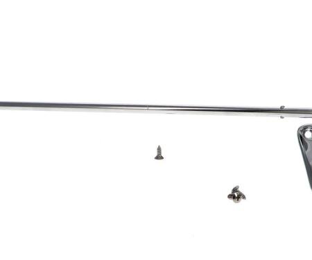 AMD Sunvisor Bracket, Chrome, RH, 60-66 Chevy GMC C/K Pickup Truck Suburban (with screws) X646-4060-RS