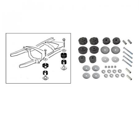 Dennis Carpenter Cab to Frame Mounting Pad Kit - 1967-72 Ford Truck C7TZ-5400-S