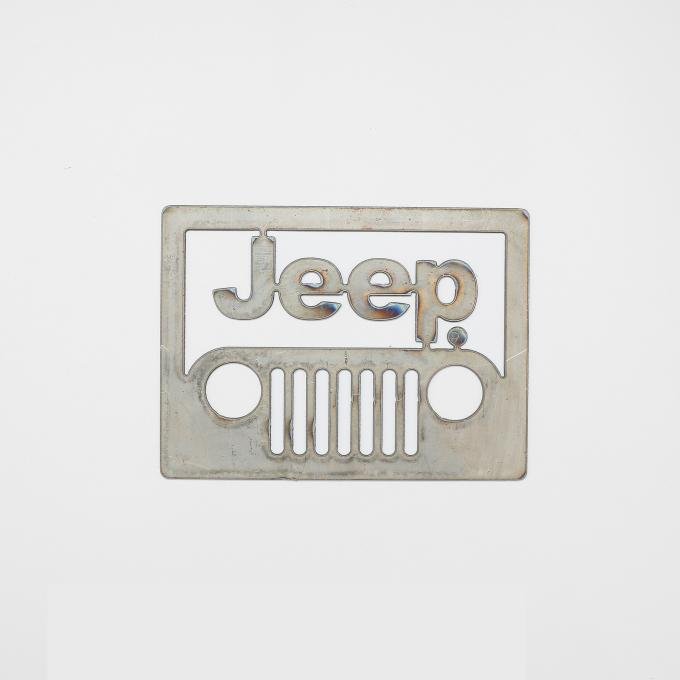 Detroit Muscle Technologies 2010-2011 Jeep / Chrysler / Dodge / Ram Mopar Steel Wall Art - JEEP Front Square WALLART-JEEP FRONT SQUARE