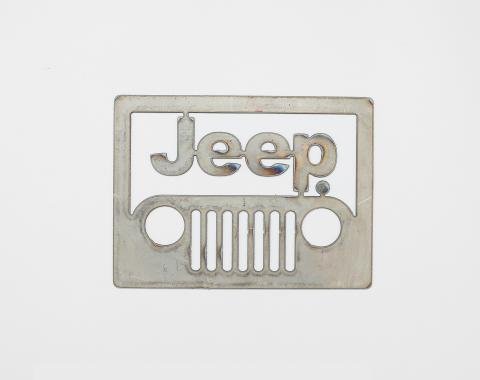 Detroit Muscle Technologies 2010-2011 Jeep / Chrysler / Dodge / Ram Mopar Steel Wall Art - JEEP Front Square WALLART-JEEP FRONT SQUARE