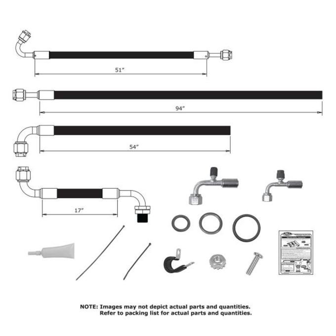 Vintage Air 1979-93 Mustang SureFit™ Reduced Barrier Modified Hose Kit 524480