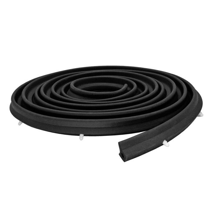 Metro Moulded Parts 1955-1957 Chevrolet Rear Molded Door Seals with Clips LM 55-S