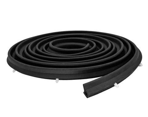 Metro Moulded Parts 1955-1957 Chevrolet Rear Molded Door Seals with Clips LM 55-S